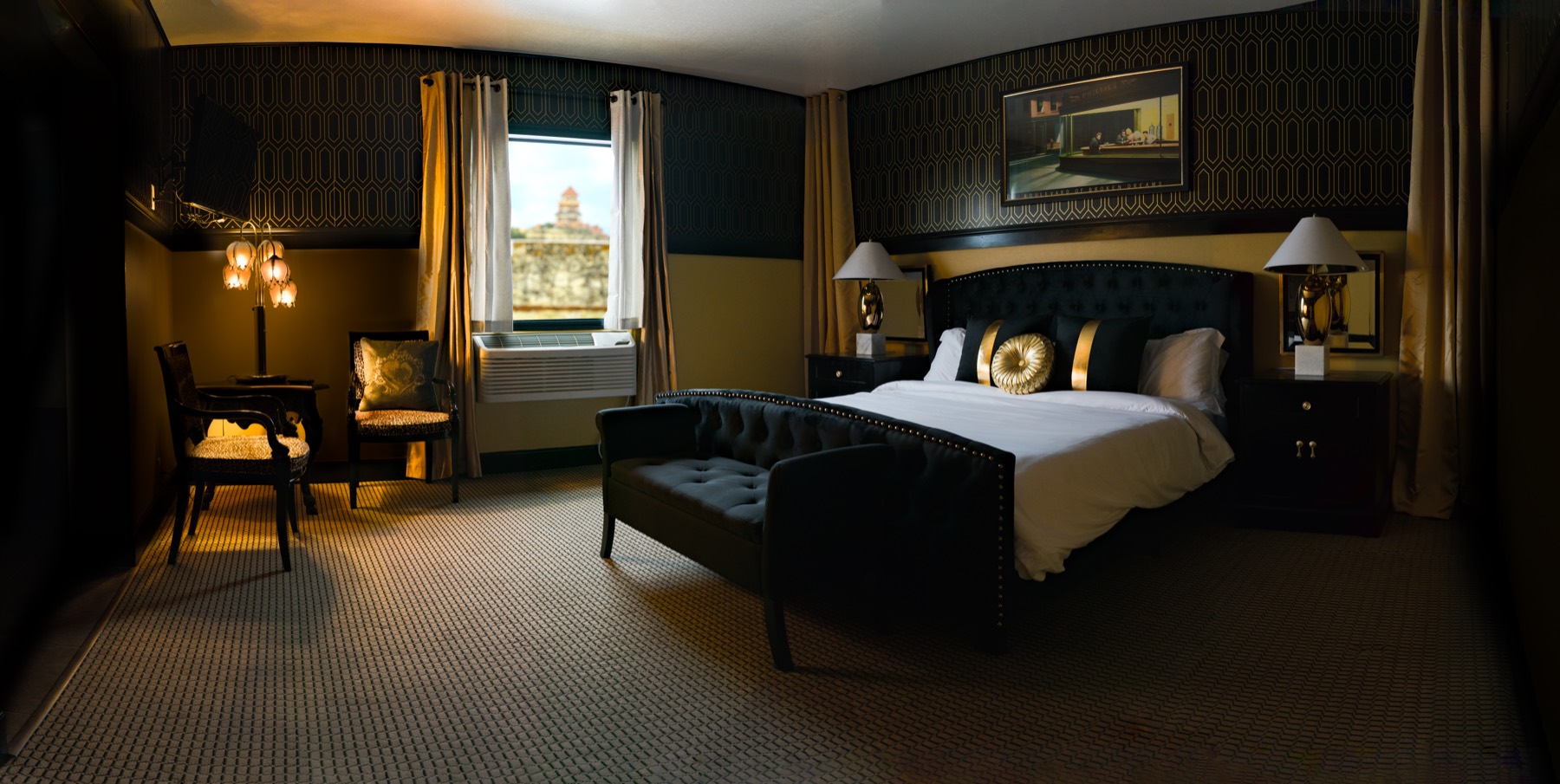 A room at The Alcalde Hotel in Gonzales, Texas