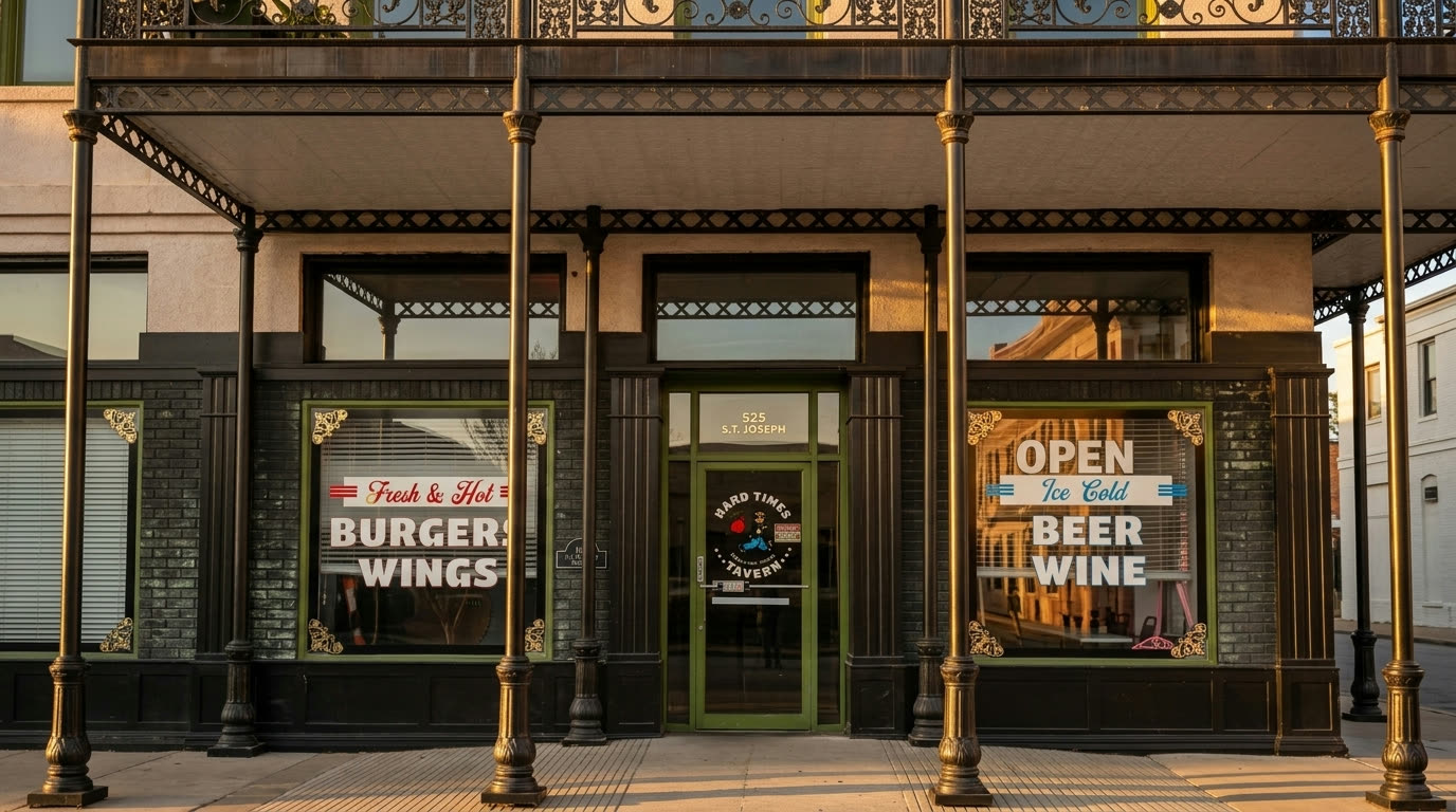 Hard Times Tavern in Gonzales, Texas