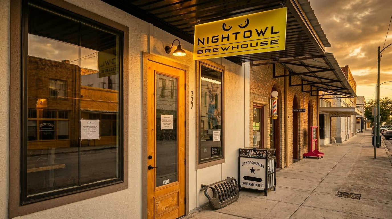 Night Owl Brewhouse in Gonzales, Texas